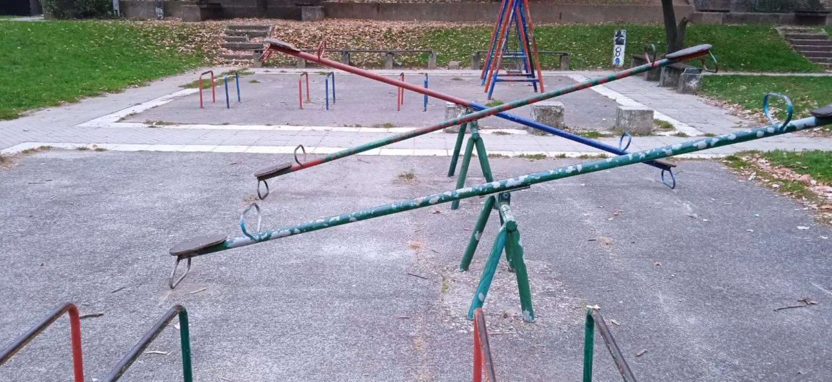 Children's playground in Park Cerak Vinogradi